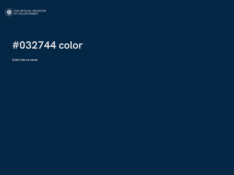 #032744 color image