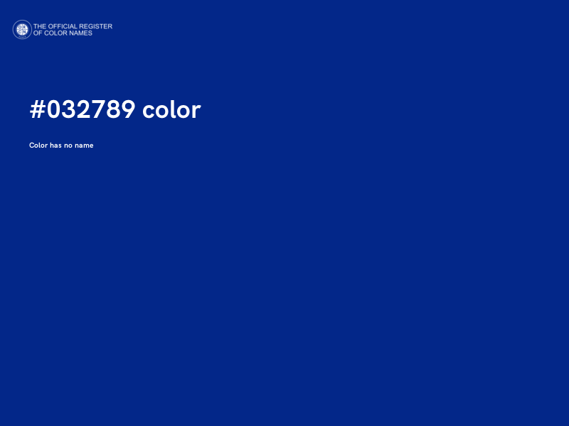 #032789 color image