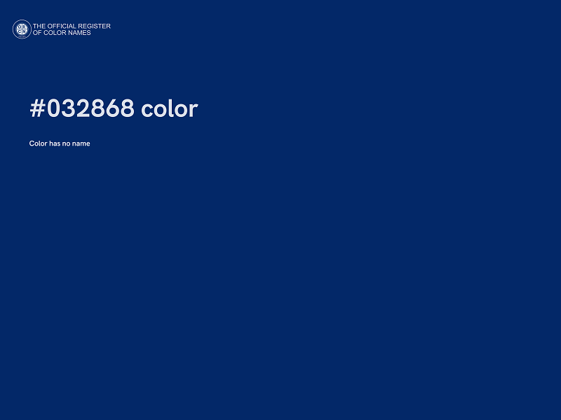 #032868 color image