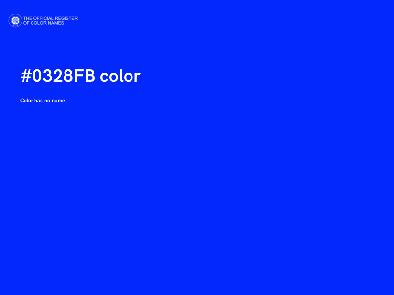 #0328FB color image