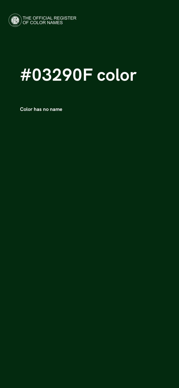 #03290F color image