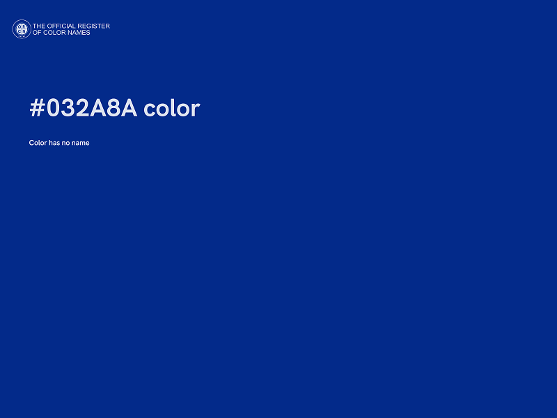 #032A8A color image