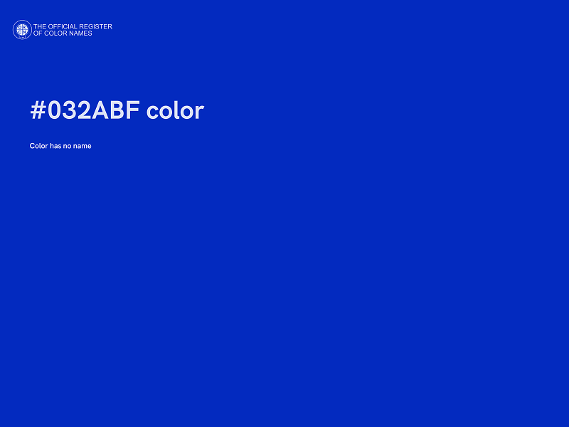 #032ABF color image