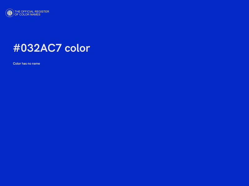 #032AC7 color image