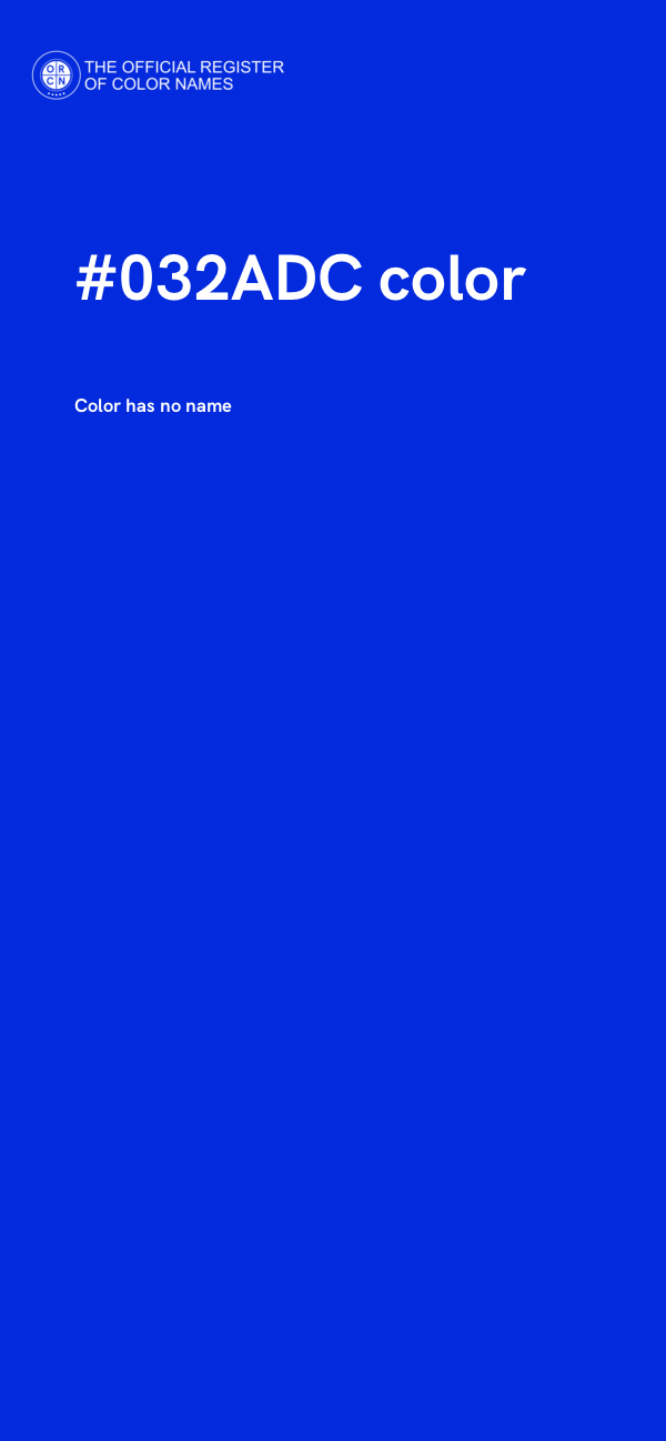 #032ADC color image