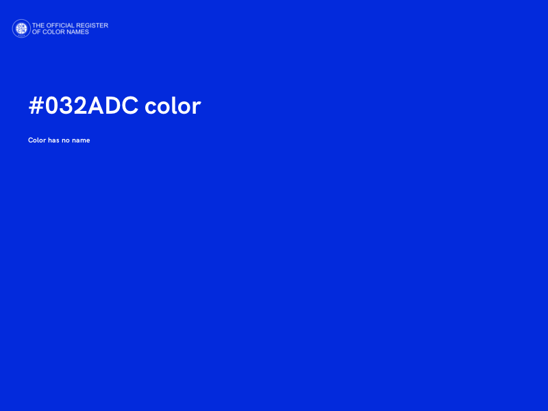 #032ADC color image