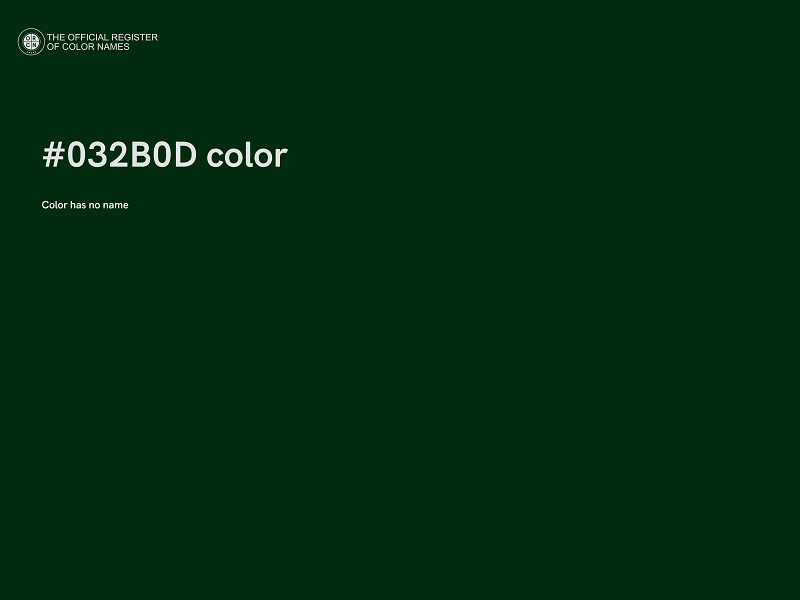 #032B0D color image