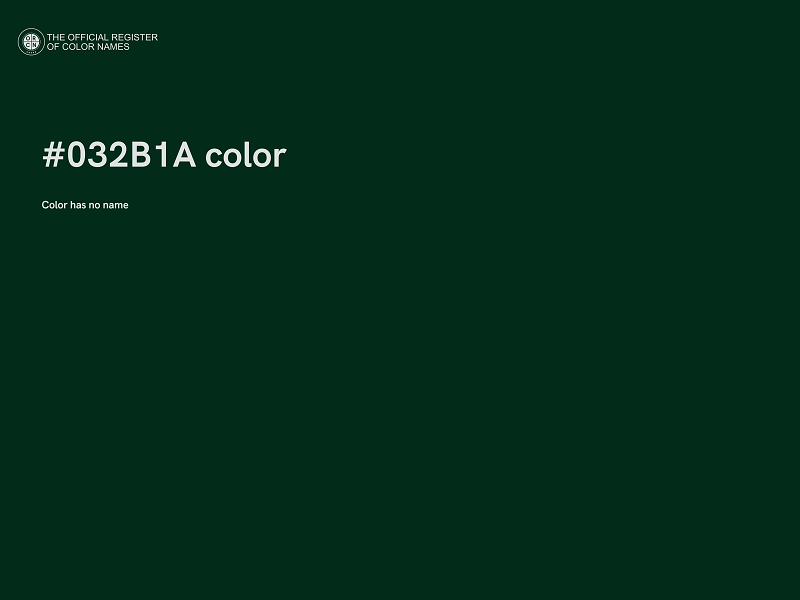 #032B1A color image