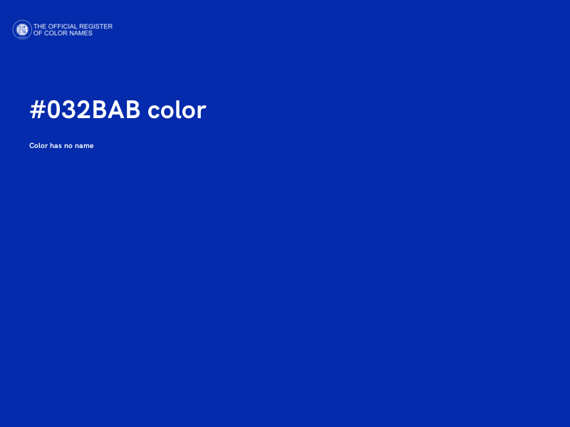 #032BAB color image