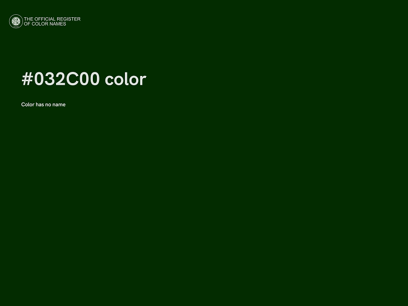 #032C00 color image