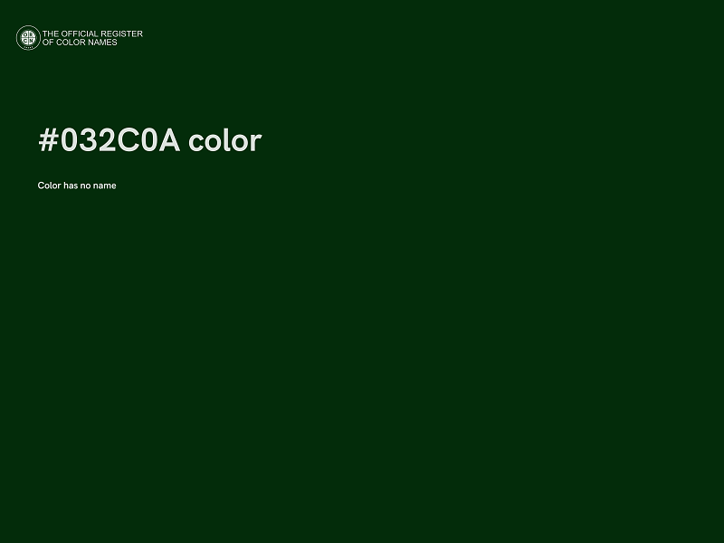 #032C0A color image