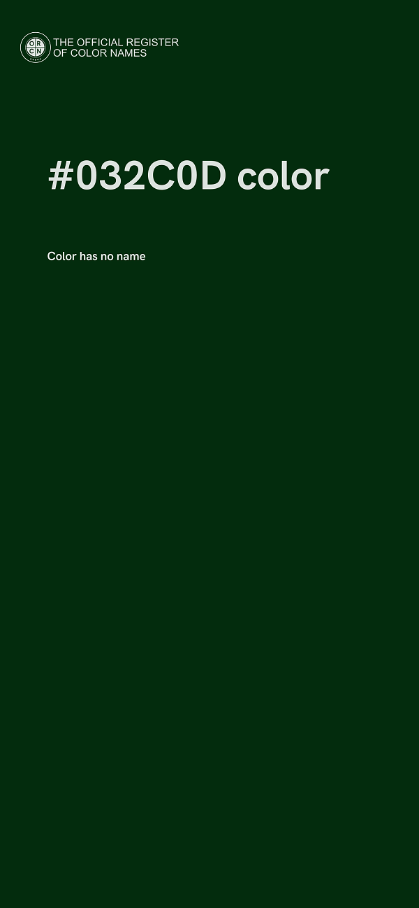 #032C0D color image