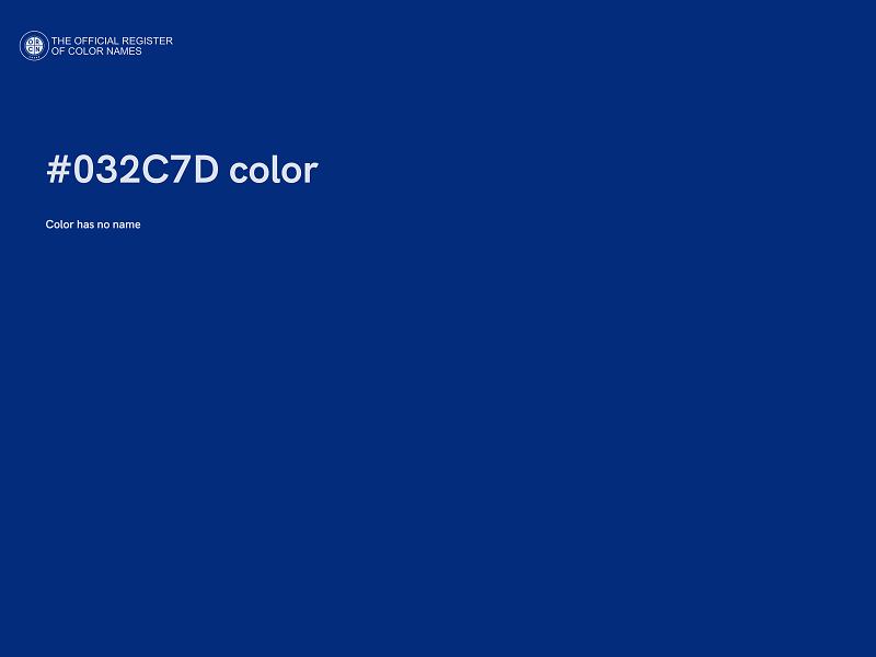 #032C7D color image