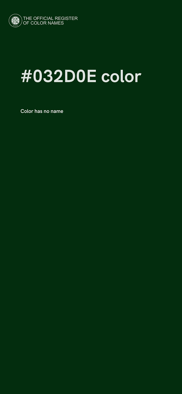 #032D0E color image