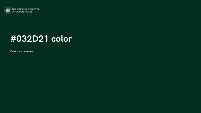 #032D21 color image