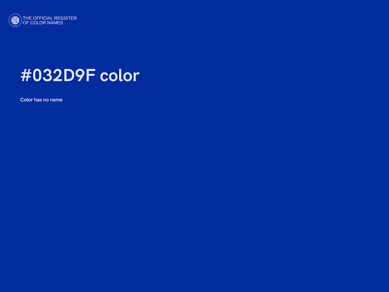 #032D9F color image