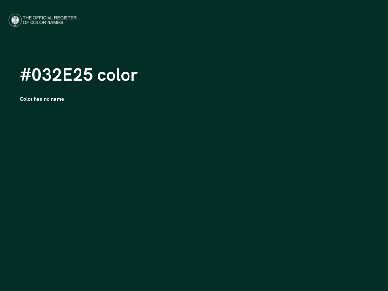 #032E25 color image