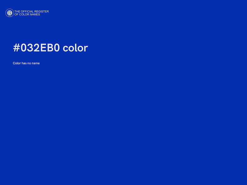 #032EB0 color image