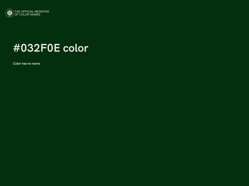 #032F0E color image