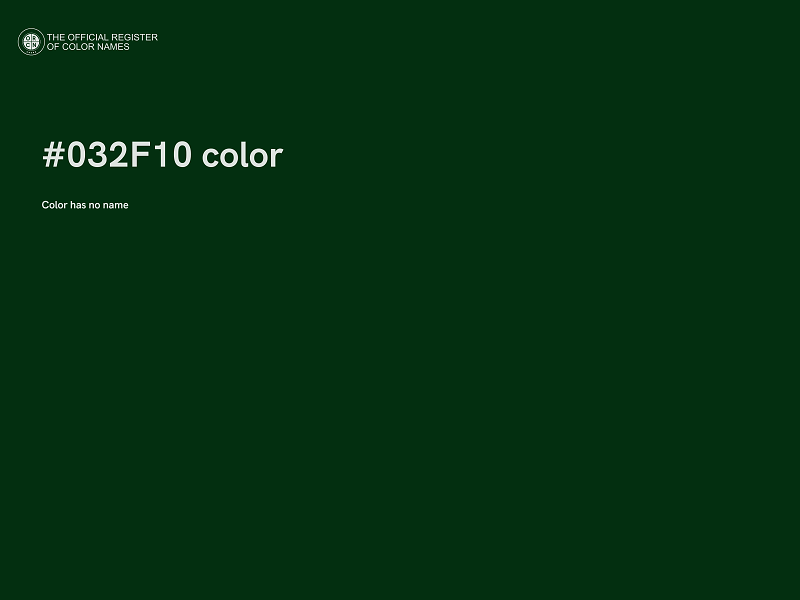 #032F10 color image