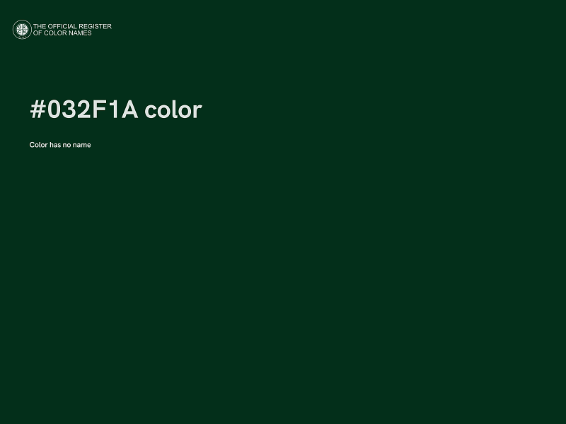 #032F1A color image