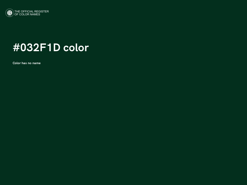 #032F1D color image