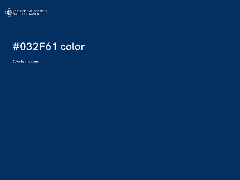 #032F61 color image