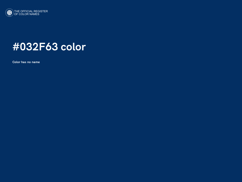 #032F63 color image