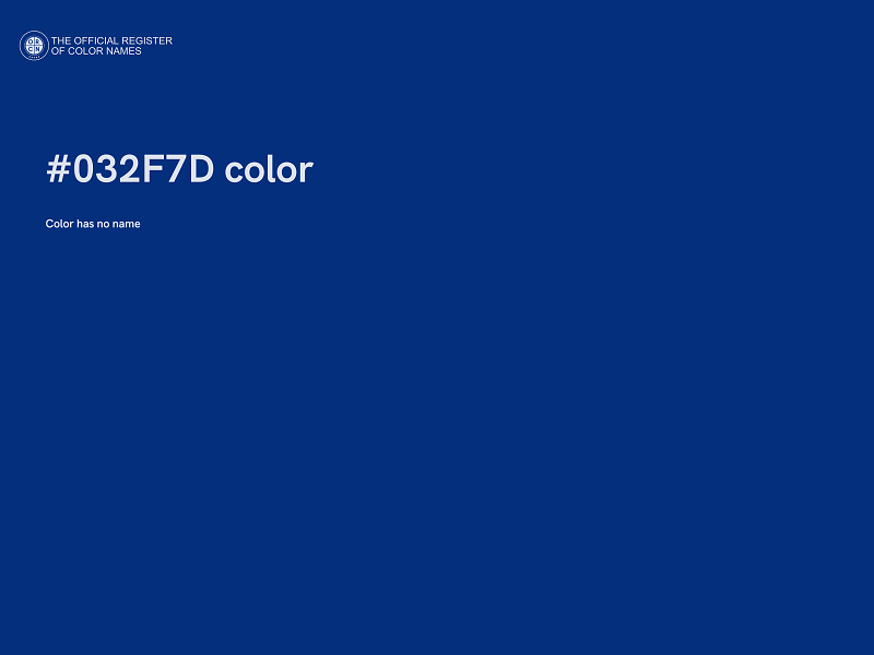 #032F7D color image