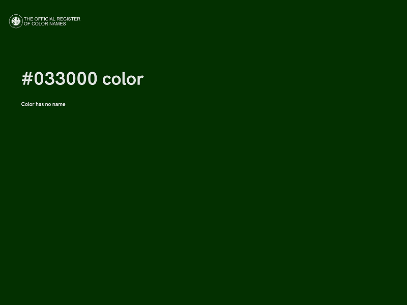#033000 color image