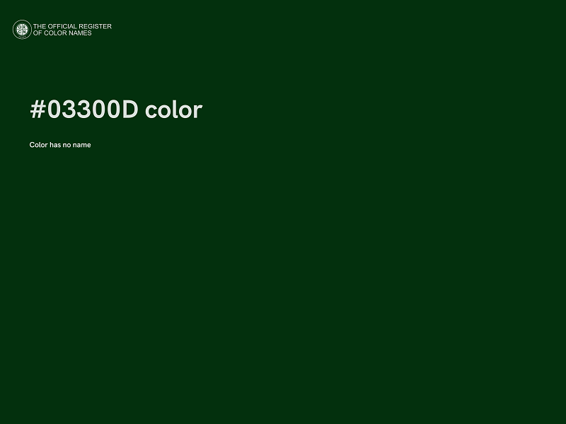 #03300D color image