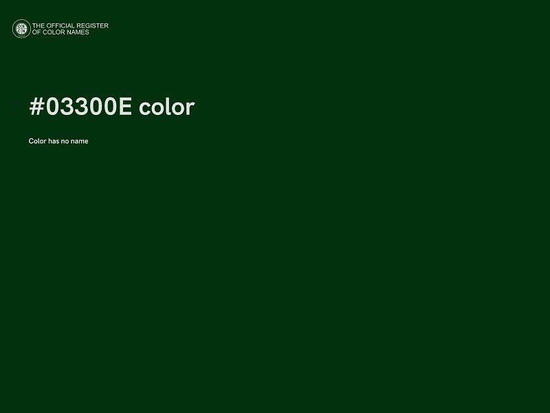 #03300E color image