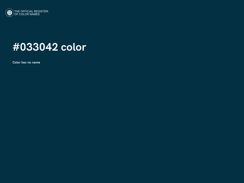 #033042 color image