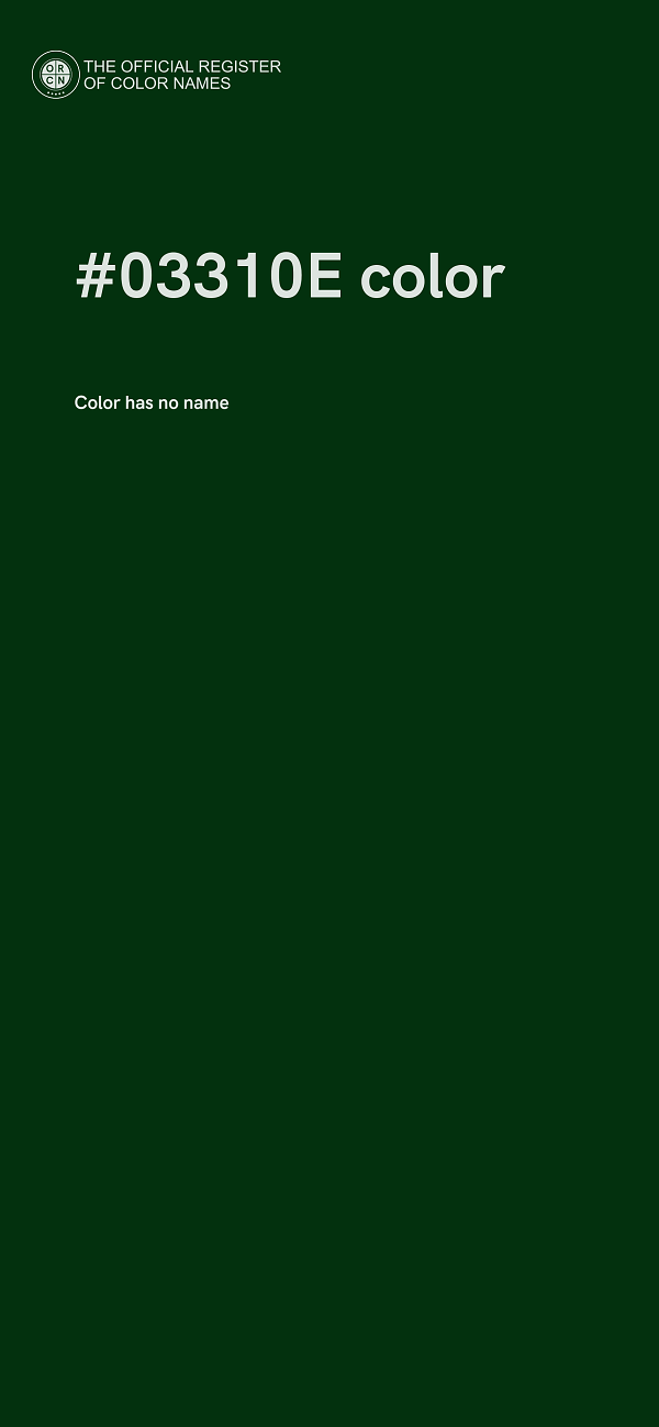 #03310E color image