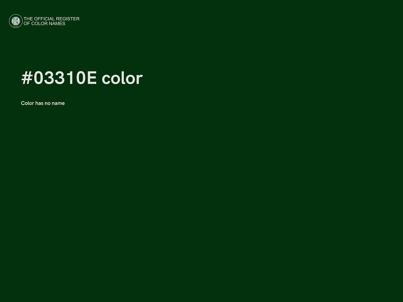 #03310E color image