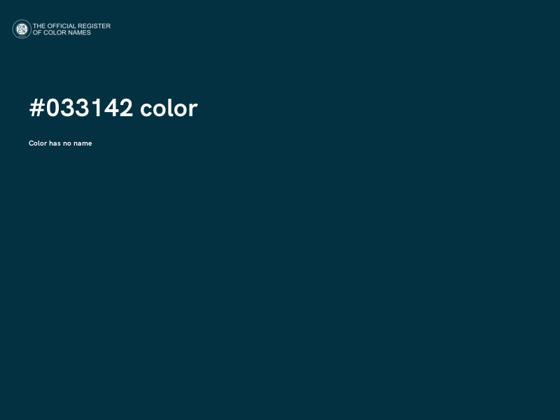 #033142 color image