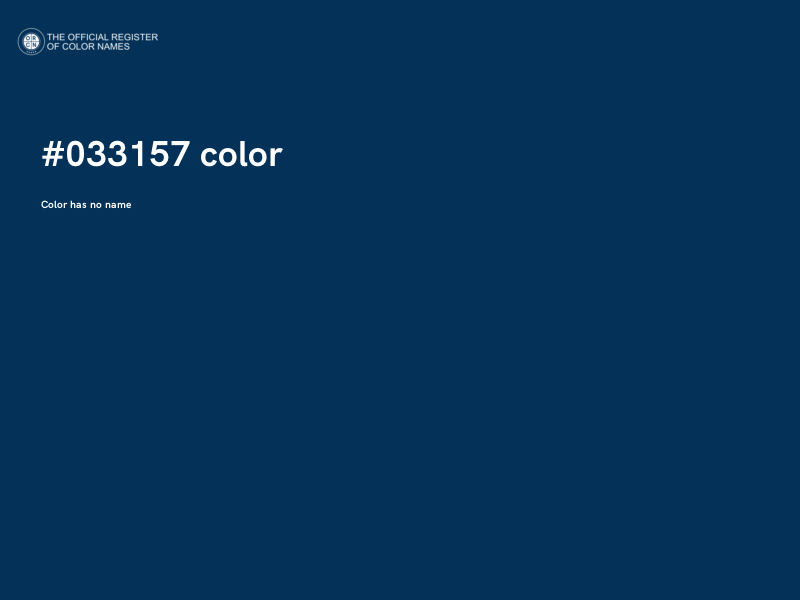 #033157 color image