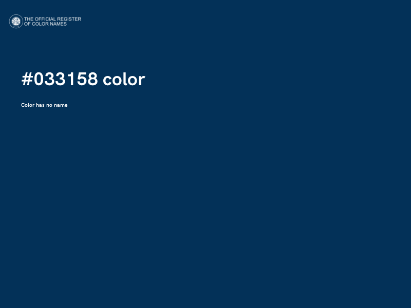 #033158 color image