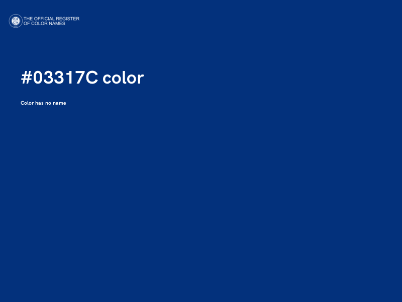 #03317C color image