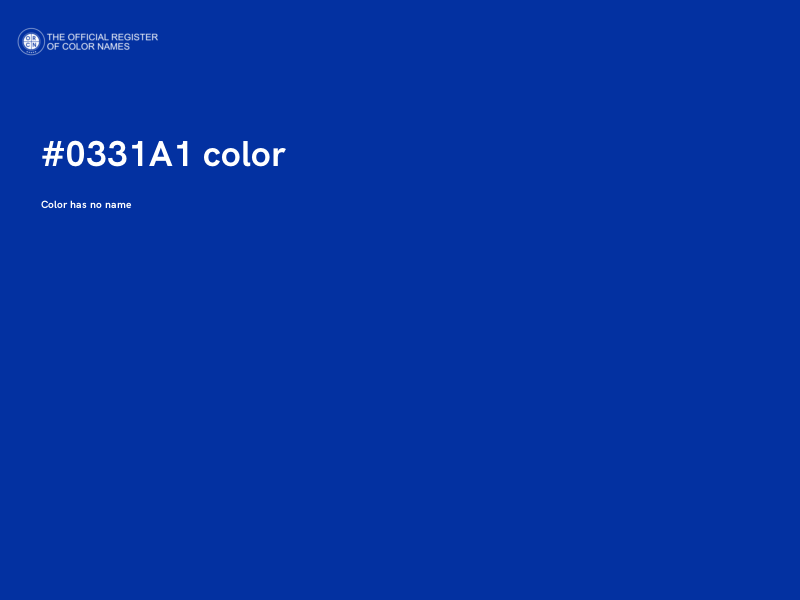 #0331A1 color image