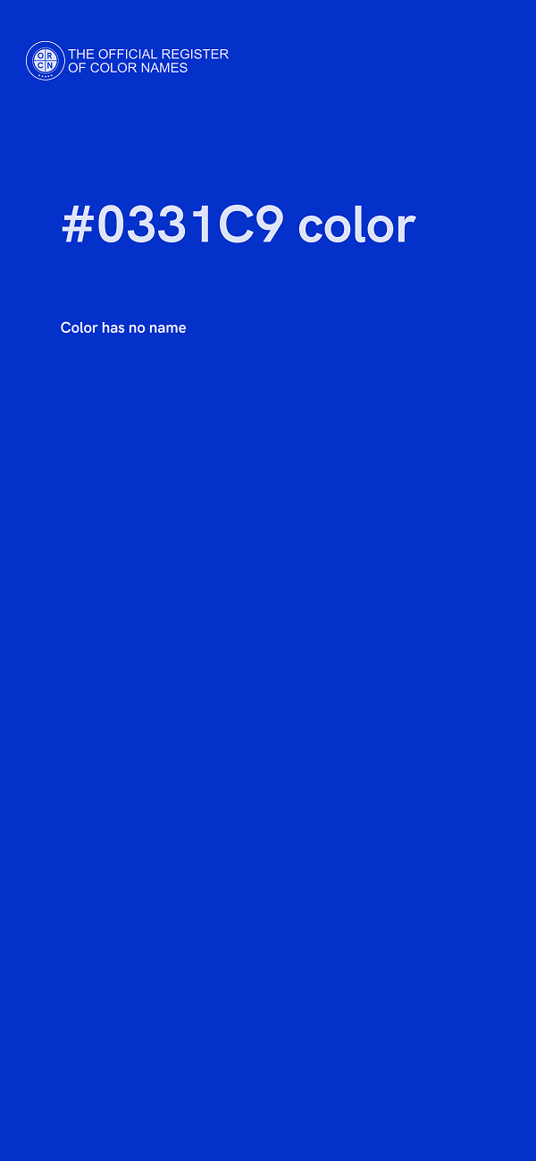 #0331C9 color image