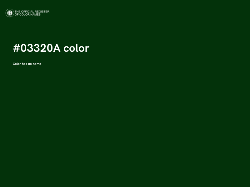#03320A color image