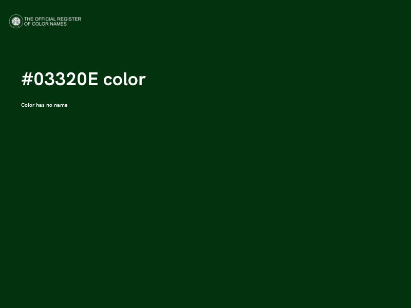 #03320E color image