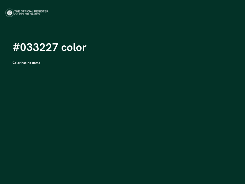 #033227 color image
