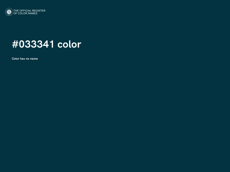 #033341 color image