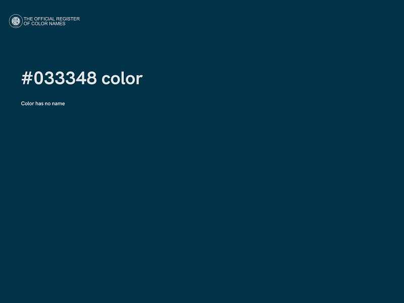 #033348 color image