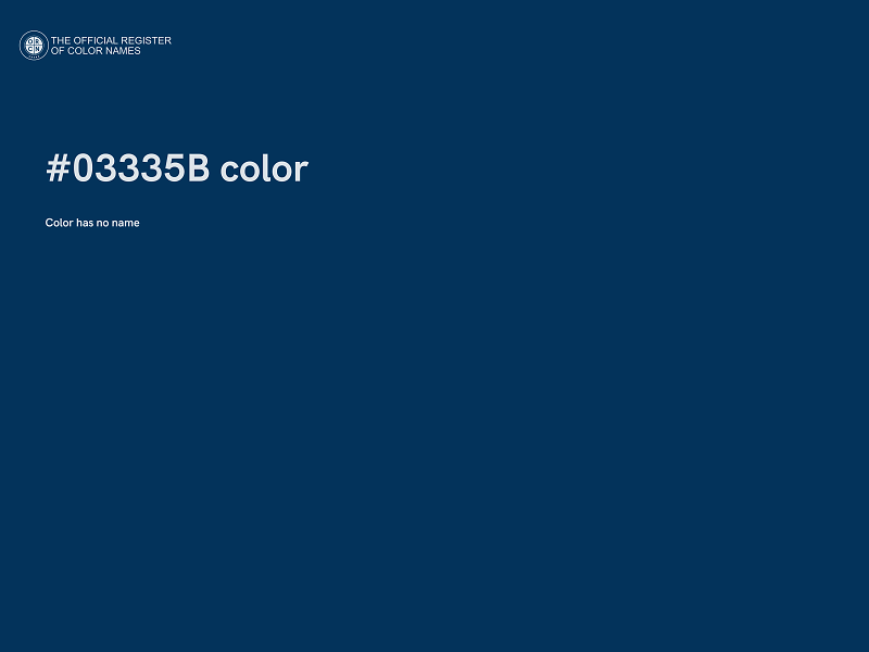 #03335B color image
