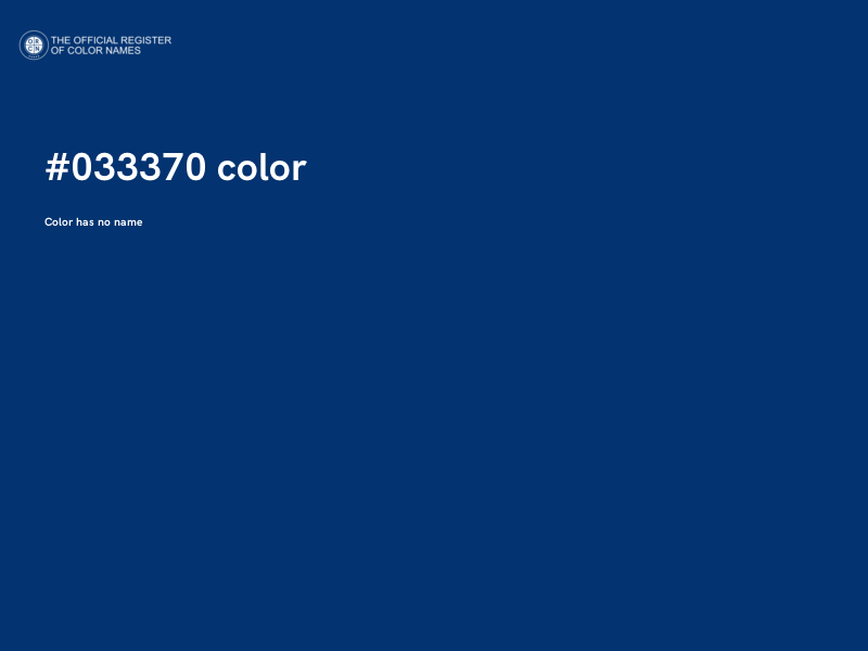 #033370 color image