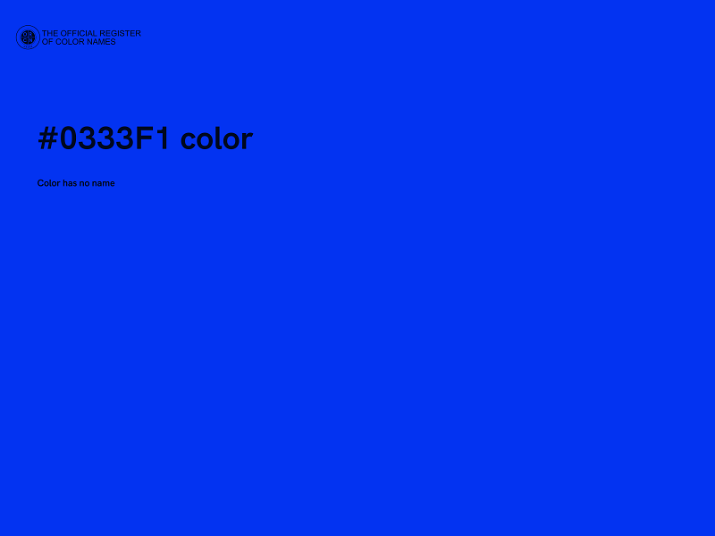 #0333F1 color image