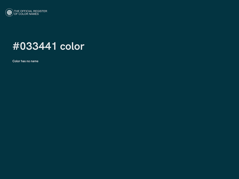 #033441 color image